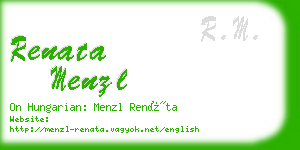 renata menzl business card